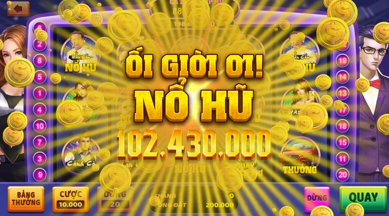 Tỷ lệ nổ hũ Gemwin rất cao 