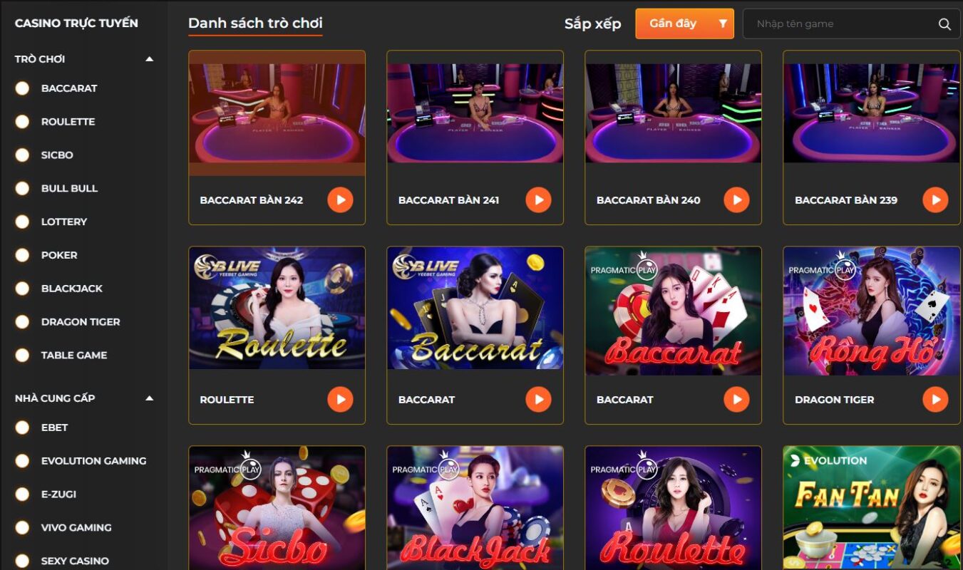 Điểm nổi bật của live casino trên link tai gemwin 