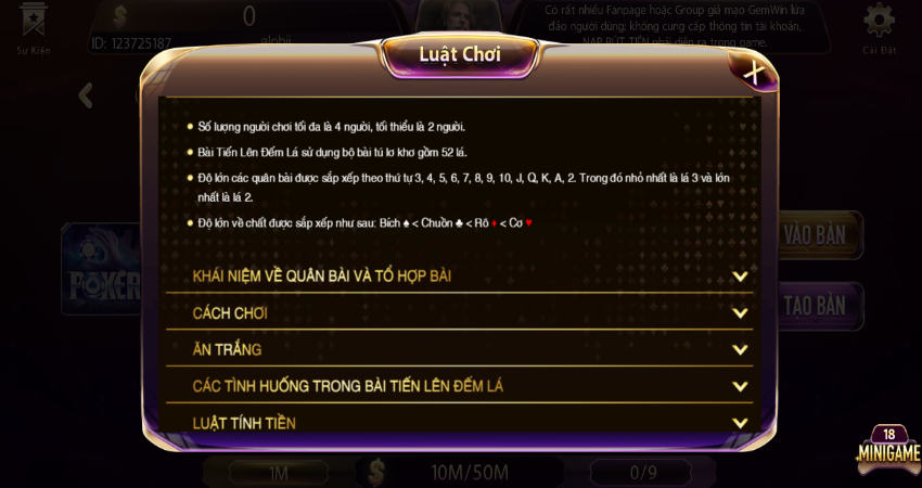 Luật chơi Poker tại Gemwin
