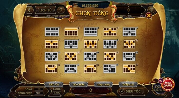 Hướng dẫn chơi game săn hũ Pirate King tại link tai Gemwin