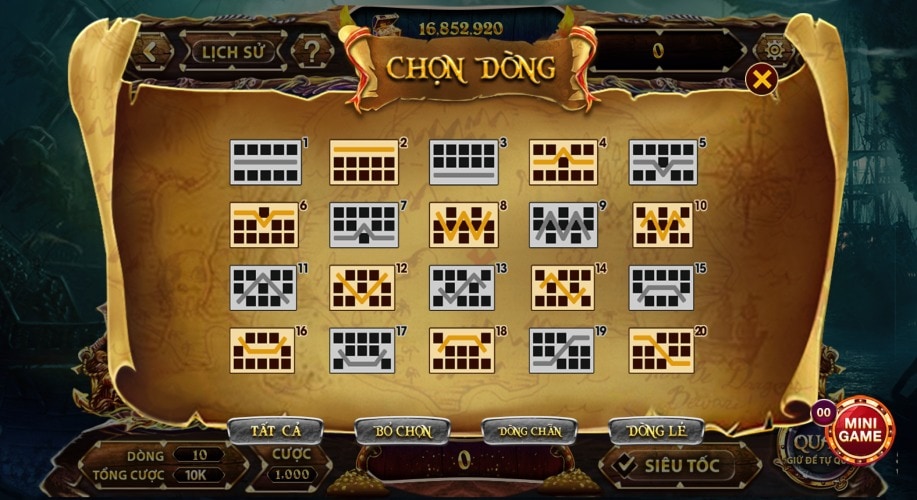 Hướng dẫn chơi game săn hũ Pirate King tại link tai Gemwin